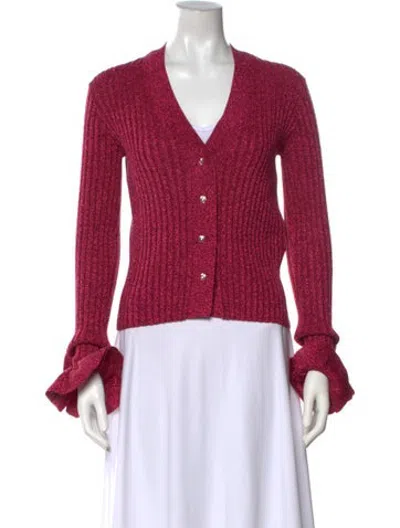 Pre-owned Marco De Vincenzo V-neck Sweater In Pink