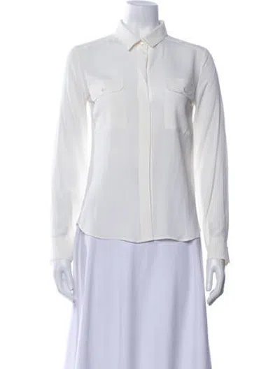 Pre-owned Marella Long Sleeve Blouse In Neutrals