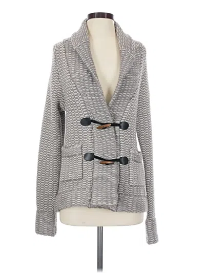 Pre-owned Margaret O'leary Cardigan Sweater In Gray