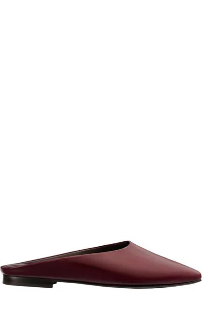 Margaux The Clara Mules In Burgundy