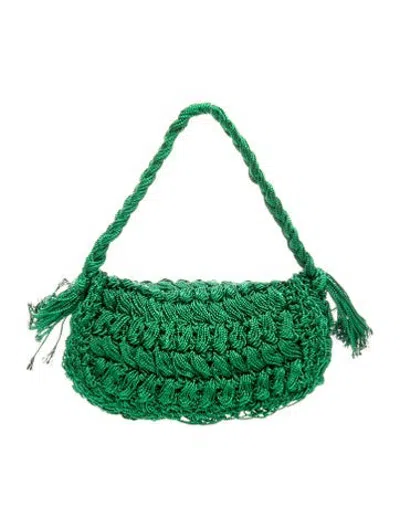 Pre-owned Maria La Rosa Shoulder Bag W/ Tags In Green