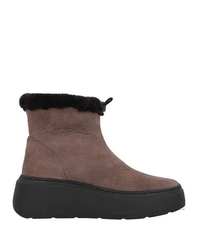 Maria Luca Woman Ankle Boots Light Brown Size 8 Shearling In Beige