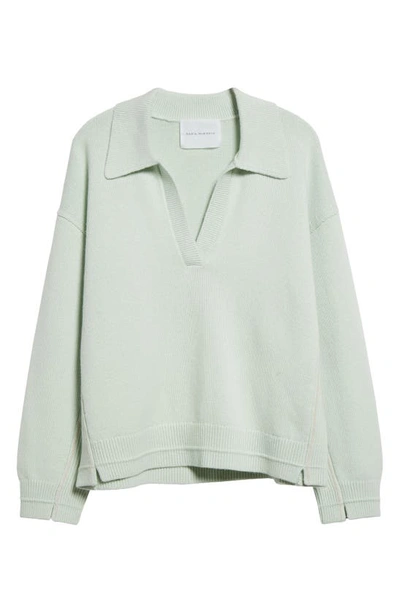 Maria Mcmanus Recycled Cashmere & Organic Cotton Sweater In Seaglass