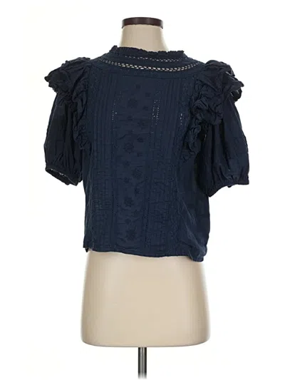 Pre-owned Mariacher. Short Sleeve Blouse In Blue