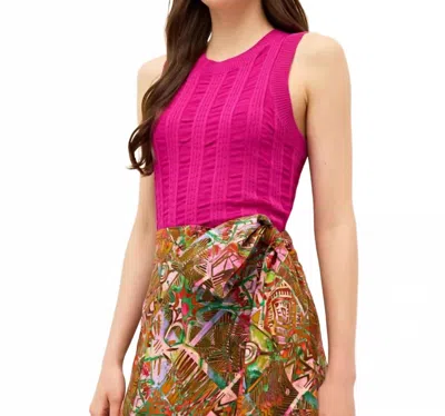 Marie Oliver Reece Sleeveless Knit Top In Pink