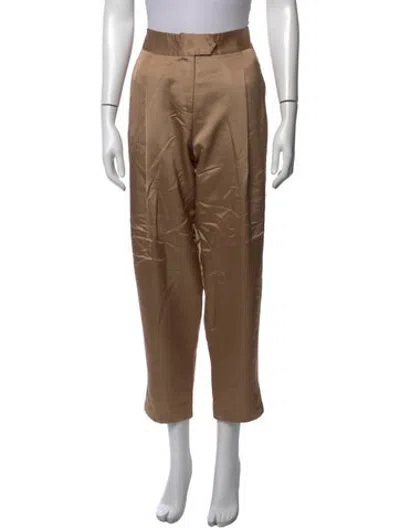 Pre-owned Marina Moscone Wide Leg Pants In Neutrals