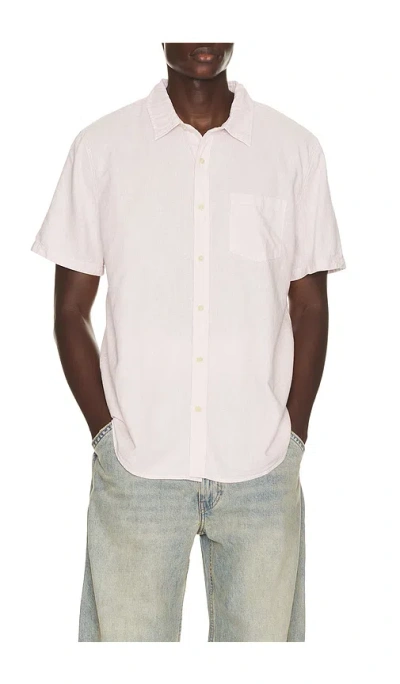 Marine Layer Better Than Linen Shirt In Lavender Mist Stripe