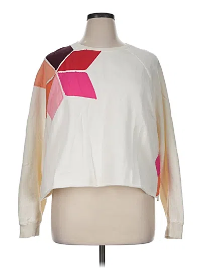 Pre-owned Marine Layer Sweatshirt In White