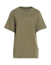 Marine Serre Woman T-shirt Military Green Size L Organic Cotton