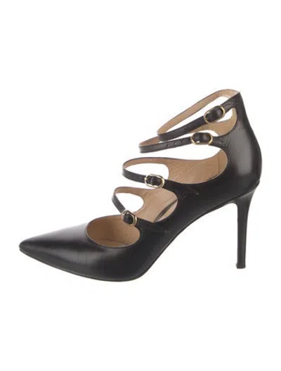 Pre-owned Marion Parke Leather Pumps In Black