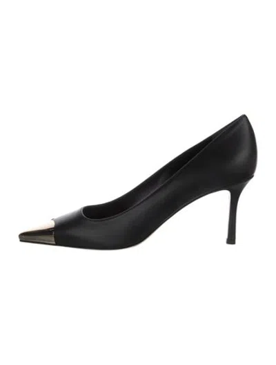 Pre-owned Marion Parke Leather Pumps W/ Tags In Black