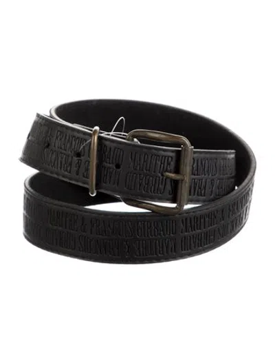 Pre-owned Marithé + François Girbaud Leather Waist Belt In Black