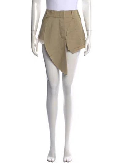 Pre-owned Marithé + François Girbaud Vintage Mini Skirt In Neutrals