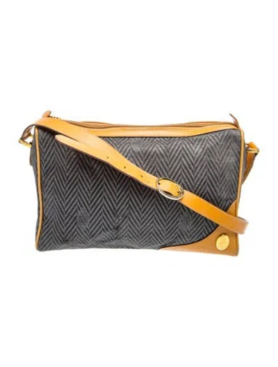 Pre-owned Mark Cross Leather Crossbody Bag In Black/grey