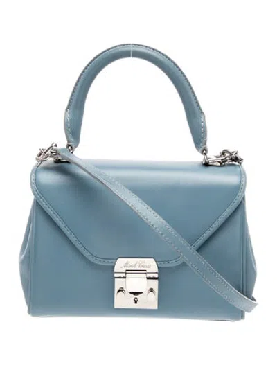 Pre-owned Mark Cross Leather Crossbody Bag In Blue