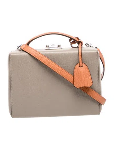 Pre-owned Mark Cross Leather Grace 18 In Neutrals