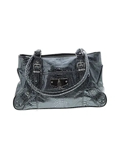 Pre-owned Mark Cross Leather Shoulder Bag In Gray