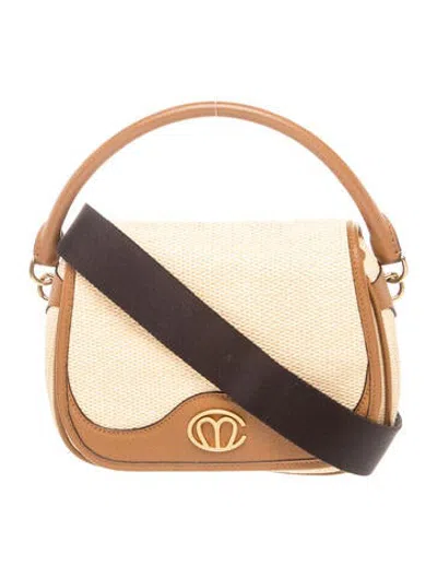 Pre-owned Mark Cross Raffia Crossbody Bag In Multicolor