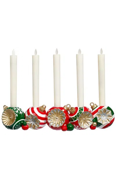 Mark Roberts Ornament Ball Candle Holder In Multi