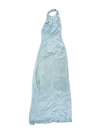 Pre-owned Markarian Silk Long Dress In Blue