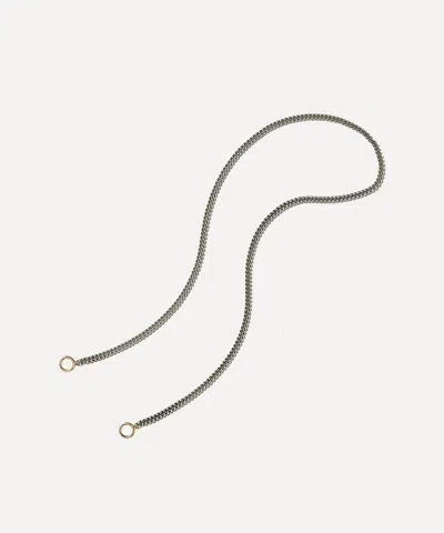 Marla Aaron Sterling Silver Not So Heavy Curb Chain Necklace In Rose Gold