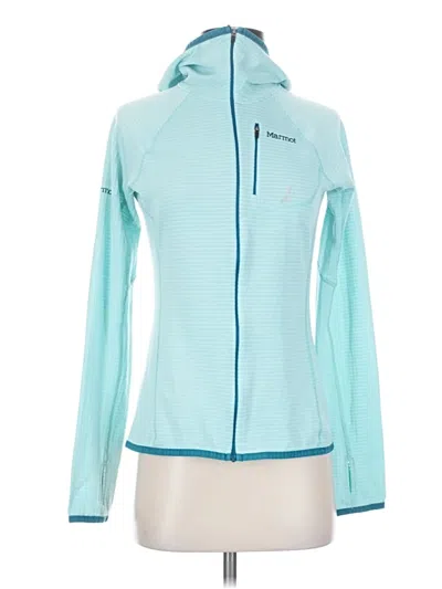 Pre-owned Marmot Zip Up Hoodie In Teal