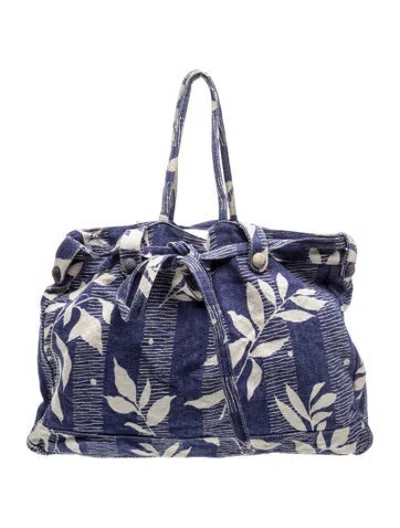 Pre-owned Marni Canvas Tote In Blue