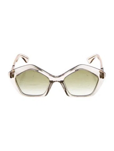 Pre-owned Marni Cat-eye Gradient Sunglasses W/ Tags In Clear