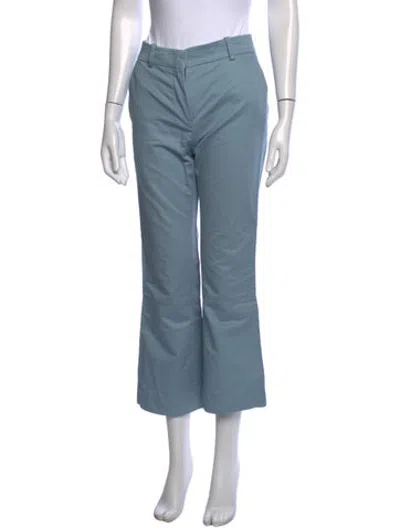 Pre-owned Marni Flared Pants In Blue