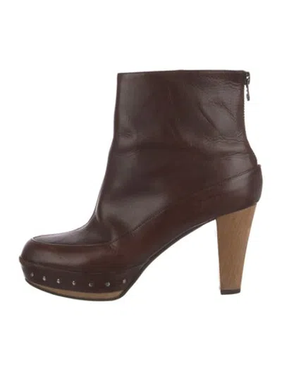 Pre-owned Marni Leather Boots In Brown