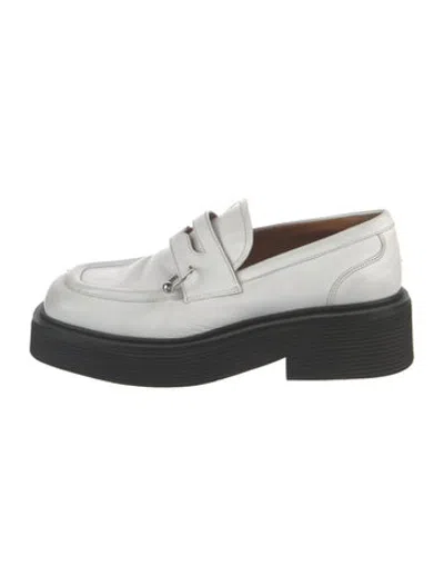 Pre-owned Marni Leather Loafers In White