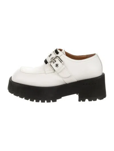 Pre-owned Marni Leather Loafers In White