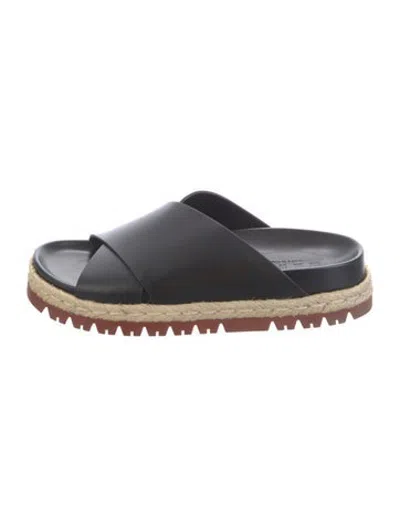 Pre-owned Marni Leather Slides In Multicolor