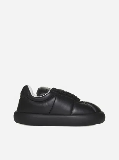 Marni Leather Sneakers In Black