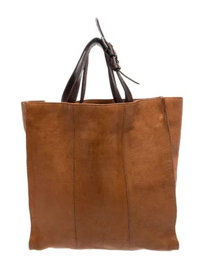 Pre-owned Marni Leather Tote In Brown