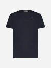 Marni Logo-print Cotton T-shirt In Dark Blue