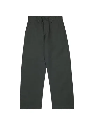 Marni Kids' Logo-embroidered Trousers In Gray