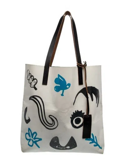 Pre-owned Marni Pvc Tote In Blue