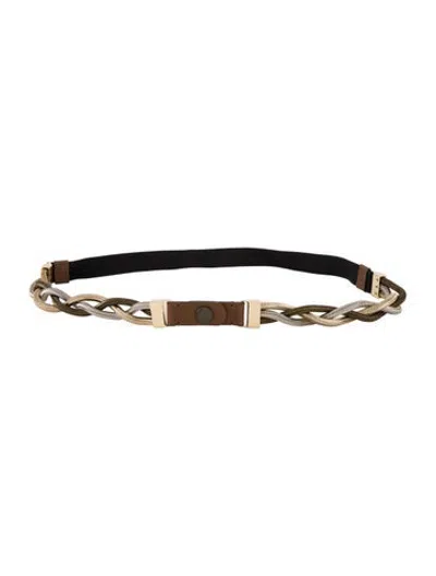 Pre-owned Marni Skinny Waist Belt In Black