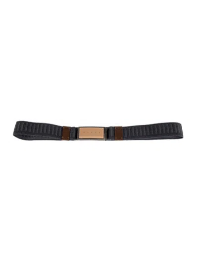 Pre-owned Marni Skinny Waist Belt In Grey