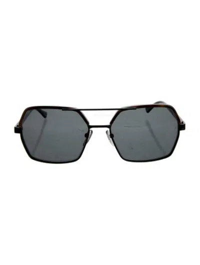 Pre-owned Marni Square Tinted Sunglasses In Black/brown