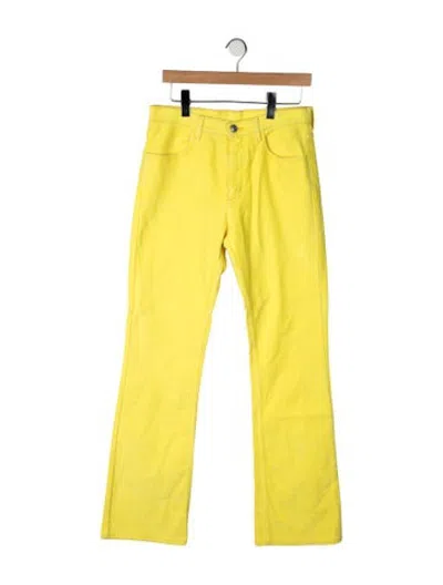 Pre-owned Marni Straight-leg Jeans W/ Tags In Yellow