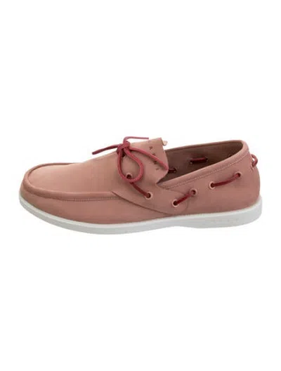 Pre-owned Marni Suede Loafers In Pink
