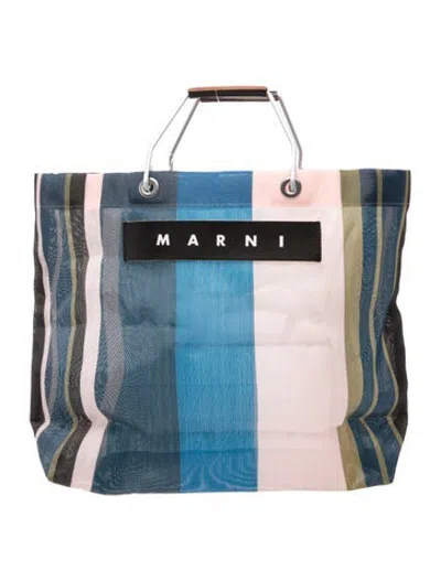 Pre-owned Marni Tote In Blue