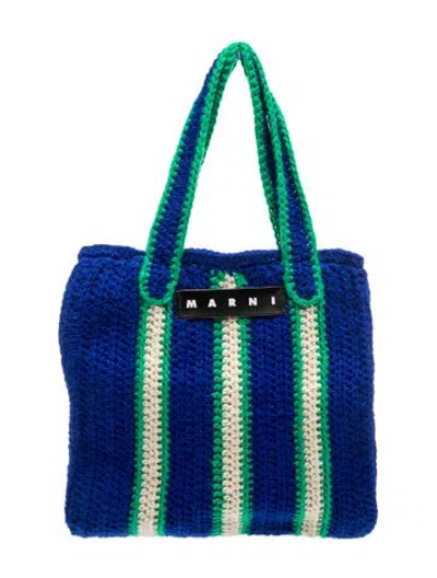Pre-owned Marni Tote W/ Tags In Blue