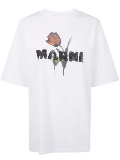 Marni T-shirt In White