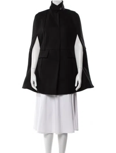Pre-owned Marni Virgin Wool Cape In Black