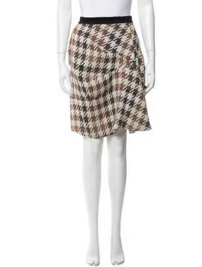 Pre-owned Marni Virgin Wool Mini Skirt In White