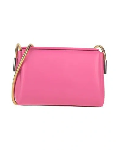 Marni Woman Cross-body Bag Fuchsia Size - Cow Leather, Brass In Pink