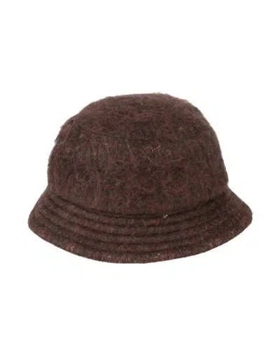 Marni Woman Hat Dark Brown Size M Alpaca Wool, Wool, Polyamide In Brown